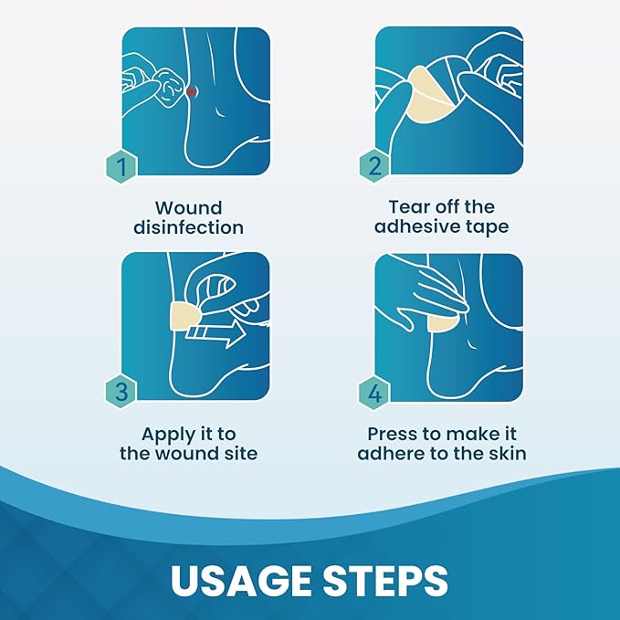 Gel Blister Bandages - 21 PCS Hydrocolloid Bandages for Feet, Blister Cushions Pads, Water Resistant Adhesive Band for Heel, Toes & Foot, Blister Bandaids for Prevention & Recovery (Heel Pack)