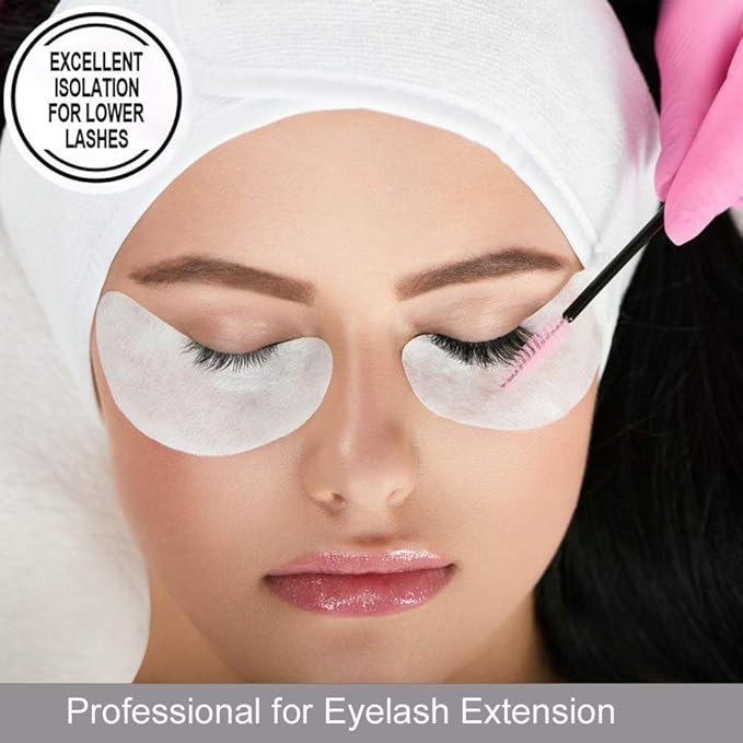 55 Pairs Set, Under Eye Hydrogel Pads, Professional Lint Free Eye Mask Eyelash Extension Gel Patches Kit for Adhesive Lash Beauty Tool (Blue)