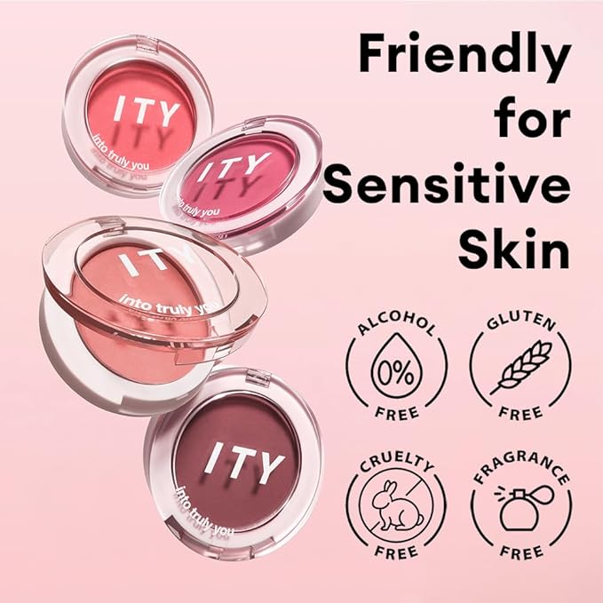 ITY Mood Blush, Creamy Blush Face Makeup,Moisturizing Cheek and Eyes Dual Funtions, Buildable, Matte Finish, Highly Pigment, 0.18 oz (5.2g) in Show Off