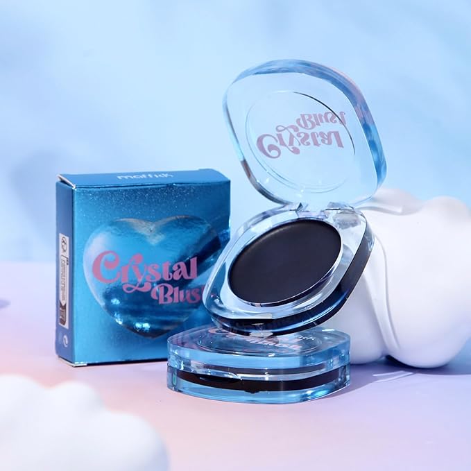 Black Cream Blush, Color Changing Blush for Cheeks and Lips Tint Makeup, Black Blush PH Temperature Changing Tinted Cream Blush Long Lasting Blendable Dewy & Natural Finish for All Skin Tones