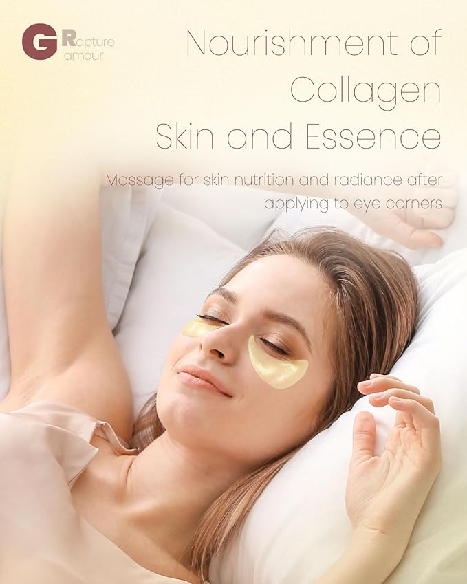 120 Pcs 24K Gold Eye Patches,Collagen Under Eye Mask for Puffy Eyes & Dark Circles, Combat Fine Lines and Wrinkles,Non-Irritating Under Eye Patches