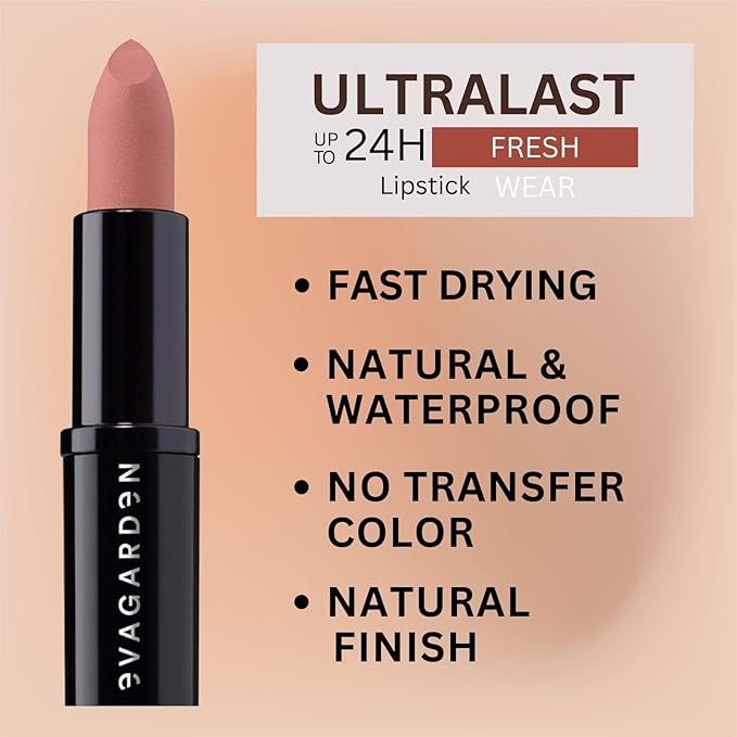 The Matte Lipstick - Velvety Texture and Vibrant Ultra-Matte Finish - Pigmented, Soft and Silky Formula and Smooth Application - Offers Bold Saturated Color - 636 Classic Nude - 0.1 oz
