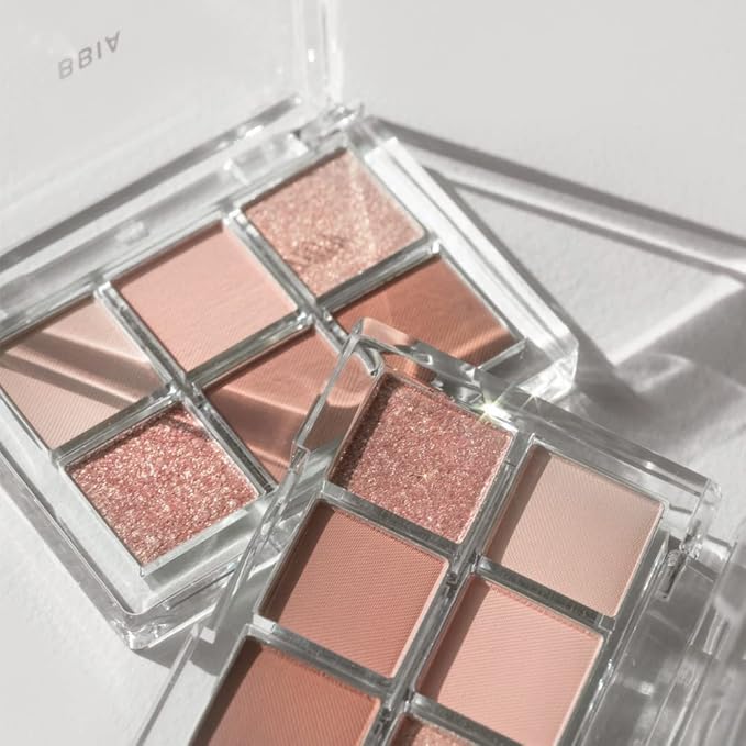 BBIA Ready To Wear Eye Palette - Ultimate Eyeshadow Palette Blendable & Buildable Shade Soft Texture Shimmer Finish Gorgeous Pearls Daily Eye Shadow Colors Vegan Korean Eye Makeup (03 DRY FLOWER)