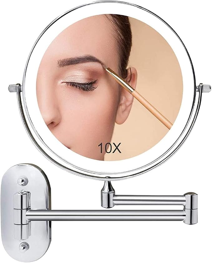 2 Pieces 6K T Type LED Light Bulb, Mirror Replacement Bulbs - Lighted Make Up Mirror Bulbs 20W Replacement Bulbs for Double Sided Illuminated Mirror