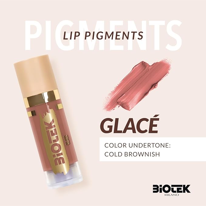 Biotek Lip Pigment for Permanent Makeup - Brownish Color for Lip - Made in Italy - Glace 0,61 fl.oz.