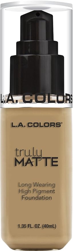 L.A. COLORS Truly Matte Foundation, Medium Beige CLM355