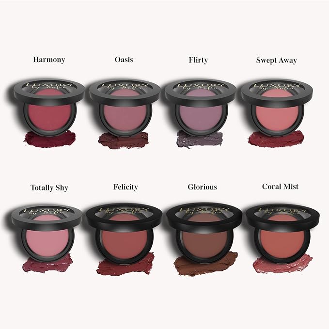 All Natural Cream Blush for Lip & Cheek Makeup Contouring, Oasis