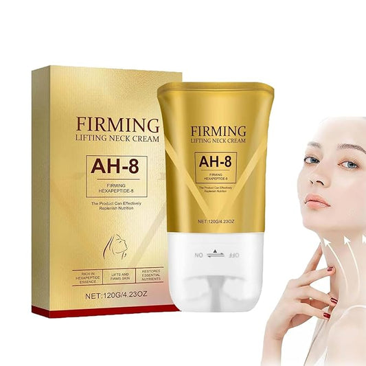 Ah-8 Firming Neck Cream, Beauty Neck Cream With Roller, Ah8 Moisturizing & Tightening Lotion Cosmetic Skin Repair.