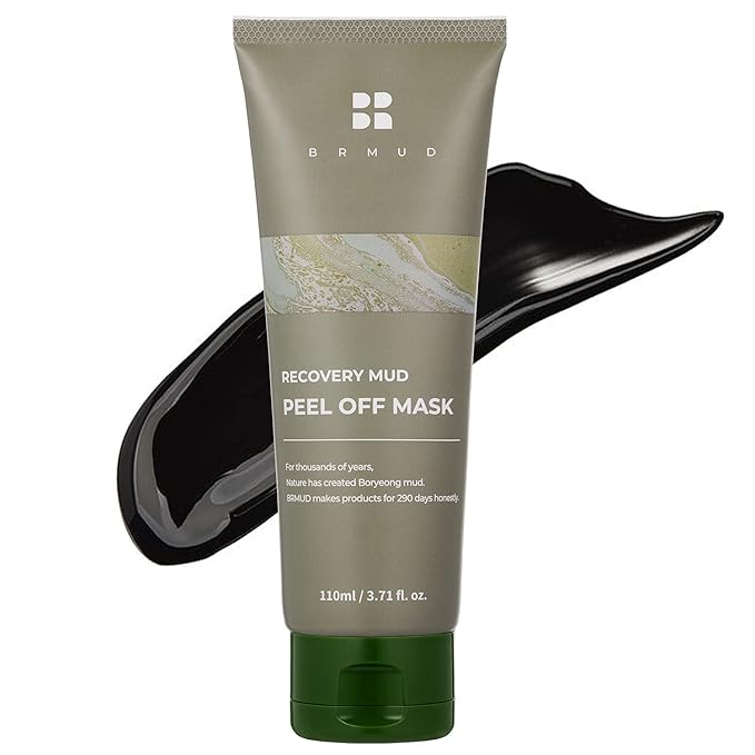 Recovery Mud Peel Off Mask for Exfoliating and Deep Cleansing, Blackhead Remover Mask 110ml (3.72 fl.oz.) - Peel-Off Mask with Boryeong Mud, Pore Minimizer and Sebum Control for Women and Men
