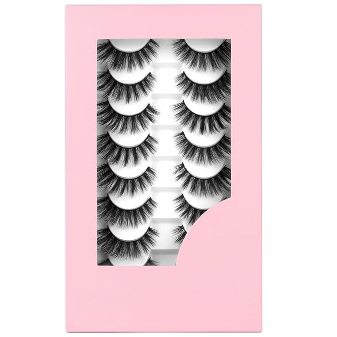 3D Fluffy Strip Lashes - Ultra Soft & Natural Looking False Eyelashes for Instant Volume | Easy to Apply, Reusable