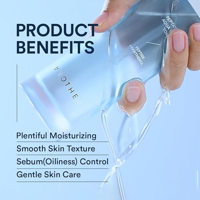 Another FACE PEPTATHENOL™ Aqua Balance Toner 4.05 Fl. Oz, Daily Moisturizer for Dry Skin, Exfoliating for Smooth Skin, Sebum Control, Non-Irritation for Sensitive Skin, Vegan, Korean Skin Care