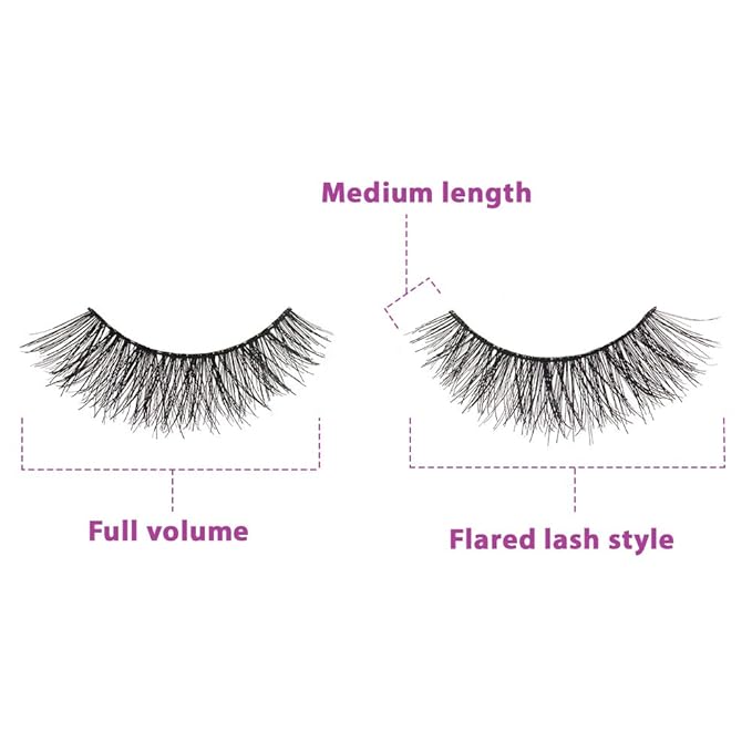 Ardell False Eyelashes Double Up Demi Wispies Eyelashes - Dramatic Volume Demi Wispy Lashes, 4 pairs
