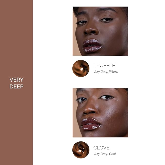 OFIR Skin Satin Medium Coverage Foundation | Lightweight Foundation Makeup with Vegan Formula | Blue Light Protection & Non-Creasing for Long-Lasting Wear | 1 FL OZ (Clove - Very Deep Cool)