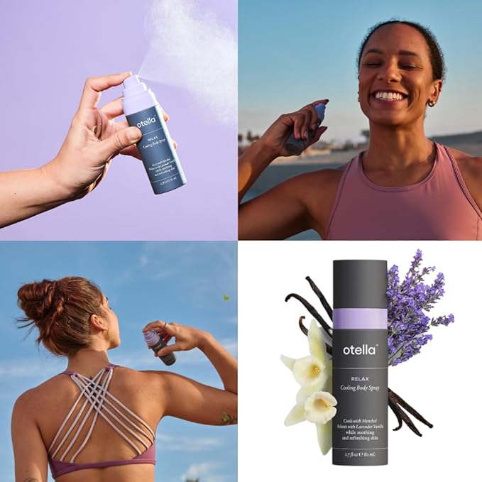 Cooling Body Spray with Menthol and Aromatherapy Lavender Vanilla Scent to help you Relax, 2.7 oz. | Anytime Immediate Heat Relief | TSA Approved | Gluten Free | Vegan | Paraben Free