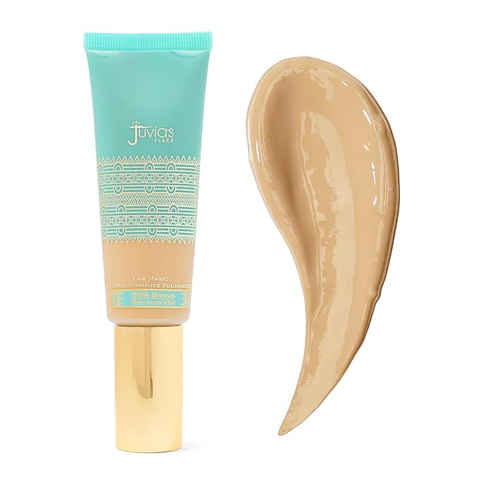 Juvia's Place I Am Magic Natural Radiance Foundation - 530Ibiza - Full Coverage Liquid Foundation Makeup for Dry, Mature, Aging, and Combination Skin - Lightweight Longwear Base with Radiant Finish