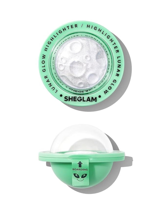 SHEGLAM Lunar Glow Highlighter Face Highlighter Multichrome Glitter Shimmer Highlighter Makeup Eye Face Body Highlighter Illuminator, Silky Creamy Eyeshadow-Neutron Star