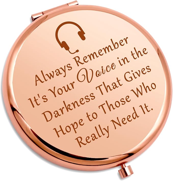 911 Operator Gifts Compact Makeup Mirror Thank You Gift Telecommunications Week Gift for Her 911 Dispatcher Gift First Responder Operator Folding Makeup Mirror 911 Gift Christmas Retirement Gifts