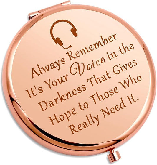 911 Operator Gifts Compact Makeup Mirror Thank You Gift Telecommunications Week Gift for Her 911 Dispatcher Gift First Responder Operator Folding Makeup Mirror 911 Gift Christmas Retirement Gifts