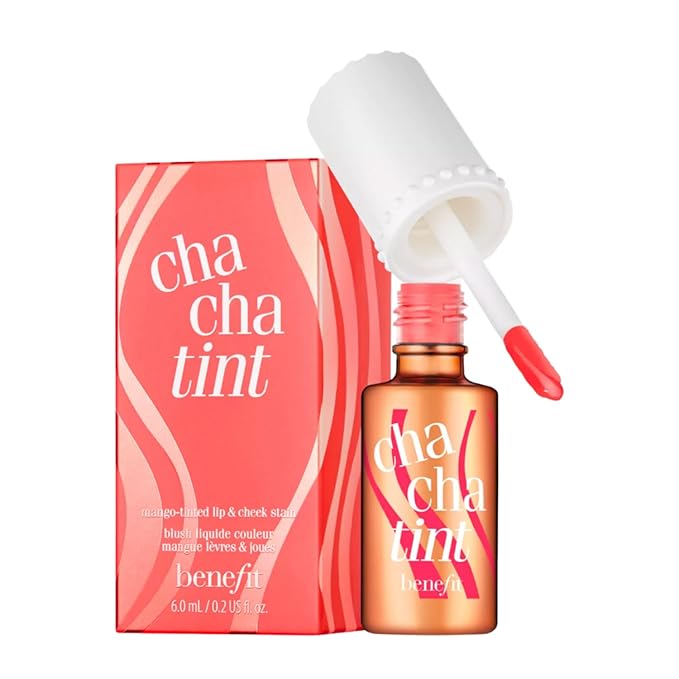 Benefit Cha Cha Tint Mango-Tinted Lip & Cheek Stain, 0.2 Ounce