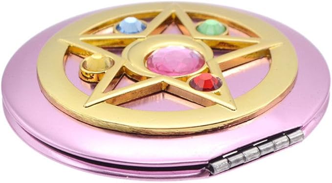 Shopular Moonlight Memory Series Crystal Star Mirror Case Cosmetic Make up Mirror Gift