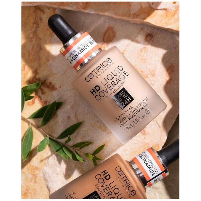 Catrice | HD Liquid Coverage Foundation | High & Natural Coverage | Vegan & Cruelty Free (032 | Nude Beige)