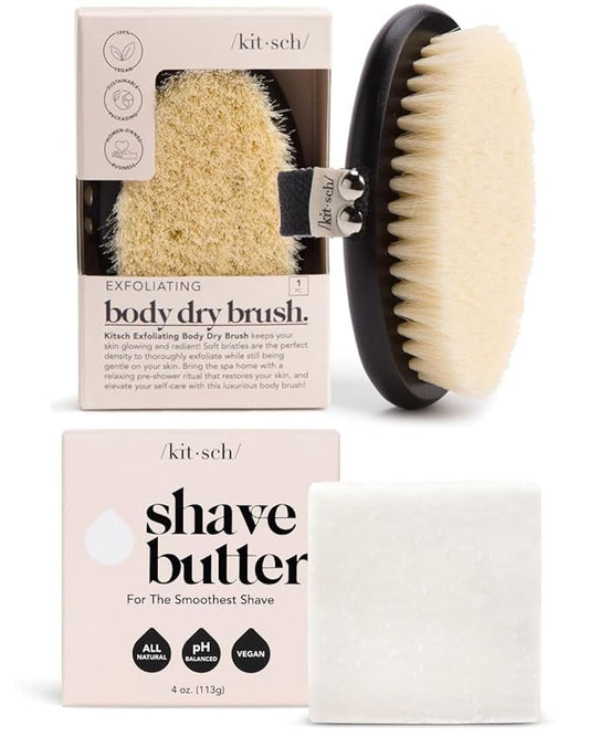 Kitsch Dry Brushing Body Brush & Smooth Shave Butter
