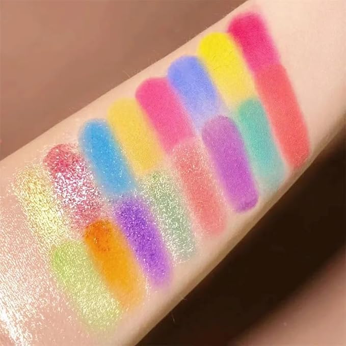30 Color Rainbow Eyeshadow Palette - Highly Pigmented Mattes, Glitter & Shimmers - Blendable, Long Lasting & Waterproof - Professional Makeup Palette Gift Set