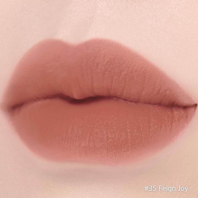 BBIA Last Velvet Lip Tint - Soft & Creamy Matte Finish Lip Stain, Blur Effect with Velvety Texture, Long-Lasting, High Pigment, Lightweight, Non-Drying, Korean Lip Makeup (35 FEIGN JOY)