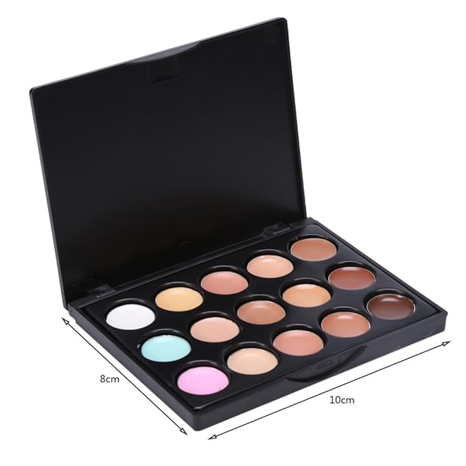 15 Color Cream Concealer Camouflage Makeup Palette Contouring Kit #1 - Perfect for Professional and Daily Use