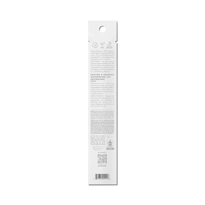 e.l.f. Instant Lift Waterproof Brow Pencil, Long-Lasting Eyebrow Pencil For Grooming & Shaping Eyebrows, Vegan & Cruelty-free, Taupe