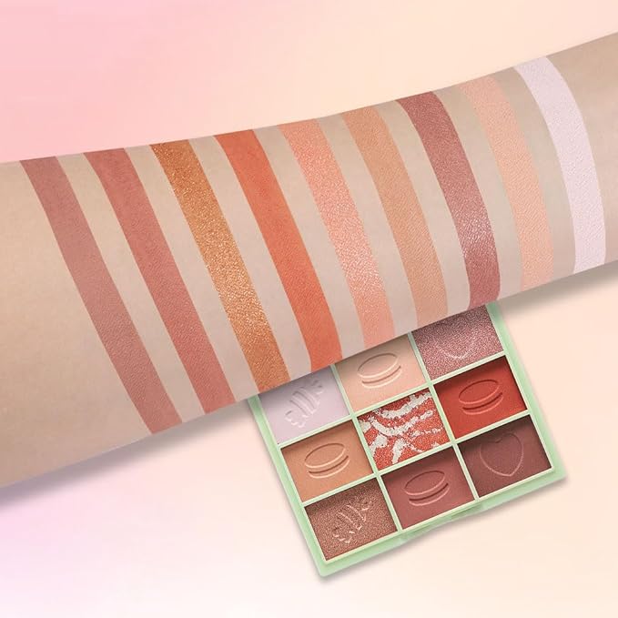 9Colors Eyeshadow Palette, Green Eye Enhancers Magic EyeShadow Palette, Glitter Shimmer Sparkly Eye Shadow Makeup, Velvety Pigmented Creamy Long Lasting Waterproof Naturing-Looking Women Girls