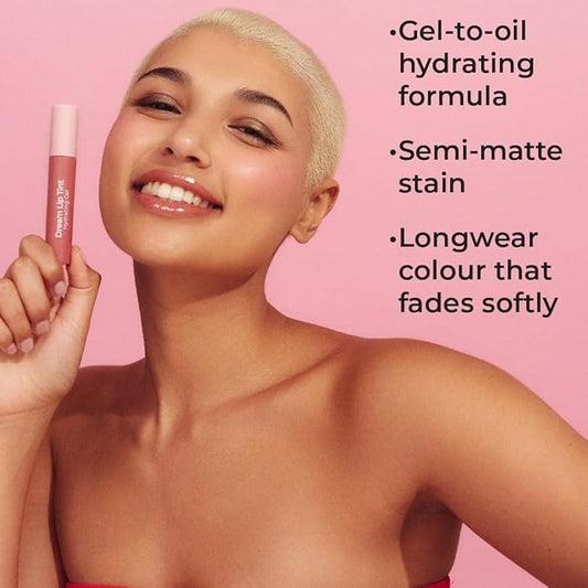 MCoBeauty Dream Lip Tint Hydrating Gel - Soft Peach, Long-Lasting, Semi-Matte, Vegan, Cruelty Free Cosmetics
