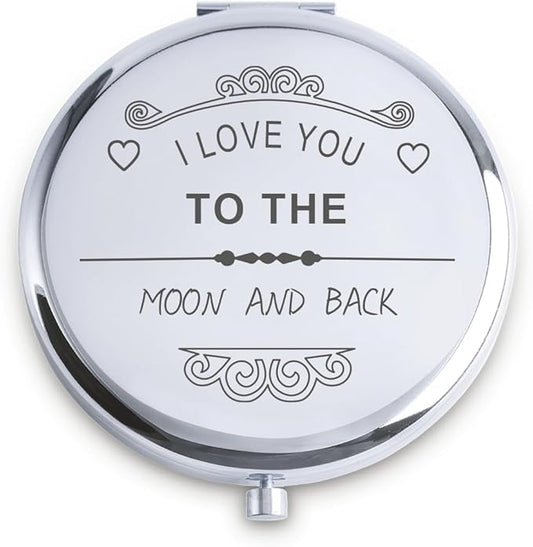Personalized Gifts for Women Girls, Inspirational Compact Mirrors, 2025 Graduation Gifts for Her, Unique Mothers Day Birthday Gifts for Mom Sister Wife Daughter Niece, Friendship Gifts for Friends