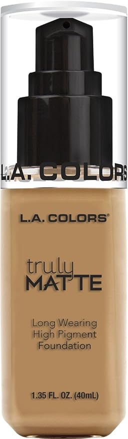 L.A. COLORS Truly Matte Foundation, Warm Honey CLM358