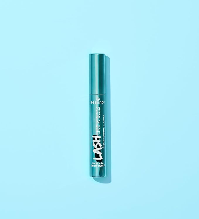 essence | Lash Like A Boss Instant Volume & Length Waterproof Mascara | Long Lasting Formula & Curved Fiber Brush | Vegan & Cruelty Free | Free From Parabens & Microplastic Particles
