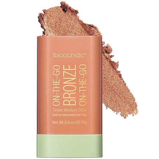 Bronzer Stick, Facial Contouring Stick,Cream Contour Stick, Facial Contouring Stick,Highlight Contour Makeup Long Lasting, Face Bronzer,03,Rich Glow