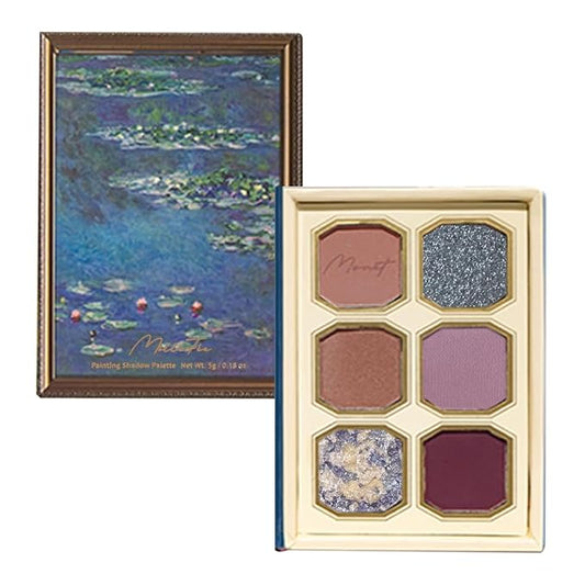 MilleFee Painting Eyeshadow Palette (06 Water Lilies), Eyeshadow Palette, Cool Deep, Cruelty-Free