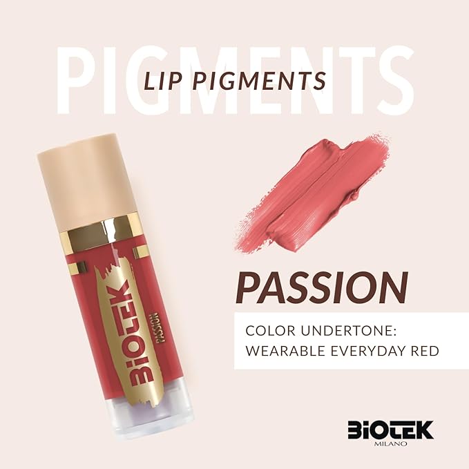 Biotek Lip Pigment for Permanent Makeup - Coral Red Color for Lip - Made in Italy - Passion 0,61 fl.oz.