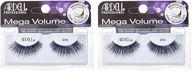 3D Mega Volume #250 Lashes (Pack of 2)