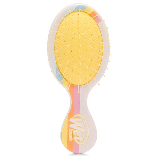 Wet Brush Mini Detangler Hair Brush, Rays (Sun Days), Detangling Travel Hairbrush, Ultra-Soft IntelliFlex Bristles Glide Through Tangles with Ease, Pain-Free, All Hair Types