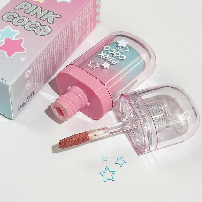 3 Colors Cute Lip Glosses Set, Matte Lip Stain Kit, Liquid Lipstick for Women,Velvet Lip Glaze,Long Lasting Lipstick Non-sticky Lip Gloss, Makeup Gift for Girls and Women (Set A)