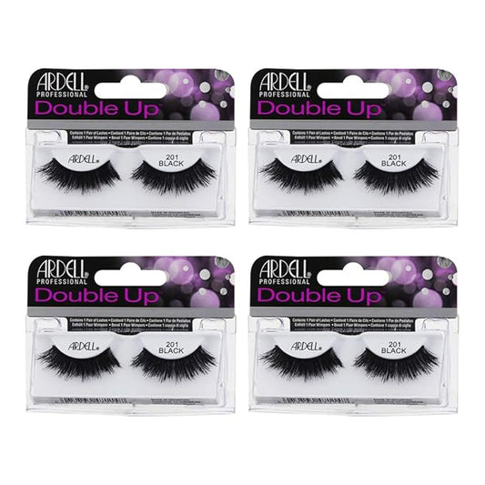 Ardell False Eyelashes Double Up 201 Black (4 Pack)