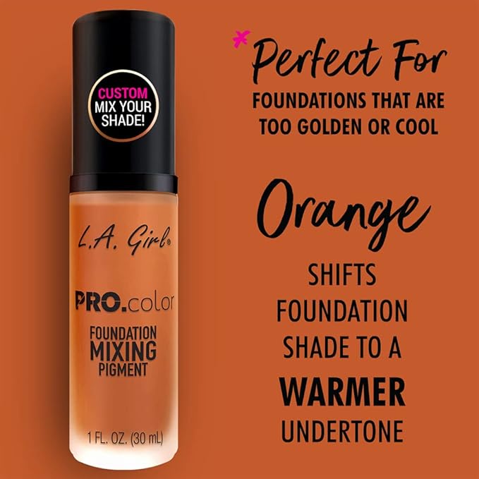 L.A. Girl PRO.color Foundation Mixing Pigment, Orange GLM713