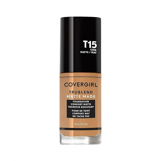 COVERGIRL TruBlend Matte Made Liquid Foundation, Golden Honey, 1 Fl Oz (Pack of 1)