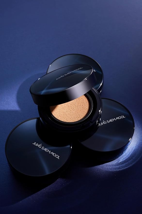 [JUNGSAEMMOOL OFFICIAL] Essential Skin Nuder Cushion Navy Edition (Fair Light) | Refill Included