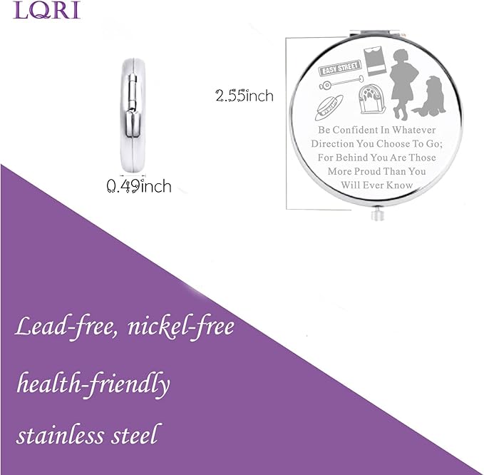 LQRI Pocket Mirror Orphan Gift Musical Makeup Mirror Gift Drama Theatre Gift