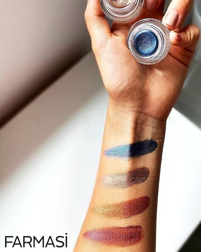 FARMASi Long Lasting Creamy Eyeshadow, Eye Makeup With Crease- Resistant Ingredients, Ultra Pigmented in Matte, Shimmer and Waterproof Finishes, 0.1 fl. oz / 3 ml (Go Green)