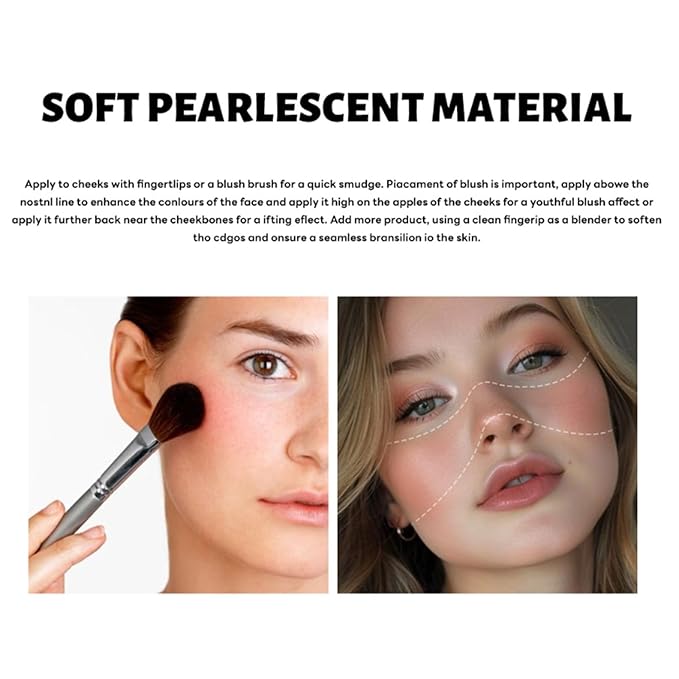 Classic Color Marbleized Blush Highlighting Face Power Blush Gifts for Women Long Lasting Glowing, Smooth, Blendable Fit For All Skin Tones,0.12 Oz-02