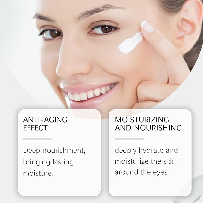 Retinol Caffeine Anti-Wrinkle Stay-Up Late Eye Cream, Retinol Caffeine Anti-Wrinkle Cream, Anti-Aging Eye Cream for Dark Circles & Puffiness (2PC)