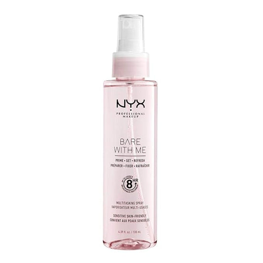 NYX PROFESSIONAL MAKEUP Bare With Me Multitasking Face Primer & Makeup Setting Spray, Hydrating Face Mist for up to 8HR Wear, Long-Lasting, Vegan Formula